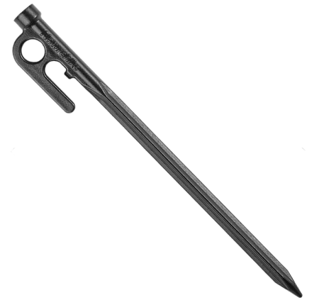 Колышек стальной Naturehike 20 см, Черный CNH22ZP018