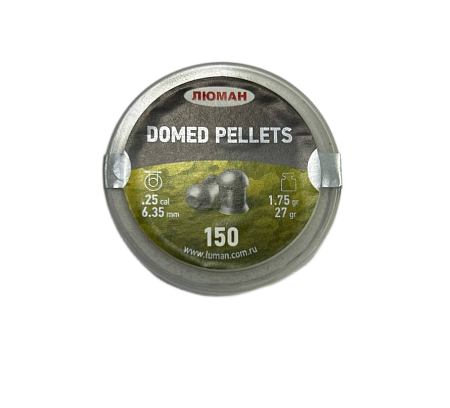 Пули для пневматики Люман Domed pellets 6,35 мм, 1,75 гр 150 шт