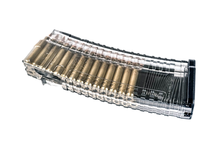 Магазин Pufgun на Сайга МК223, 30 патронов, прозрачный