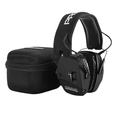 Наушники активные  PROHEAR EM036, NRR 23dB Black с кейсом